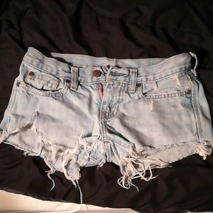 Abercrombie and Fitch denim cut-offs